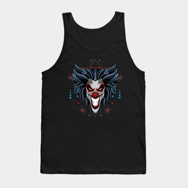 Cynical clown Tank Top by peace and love